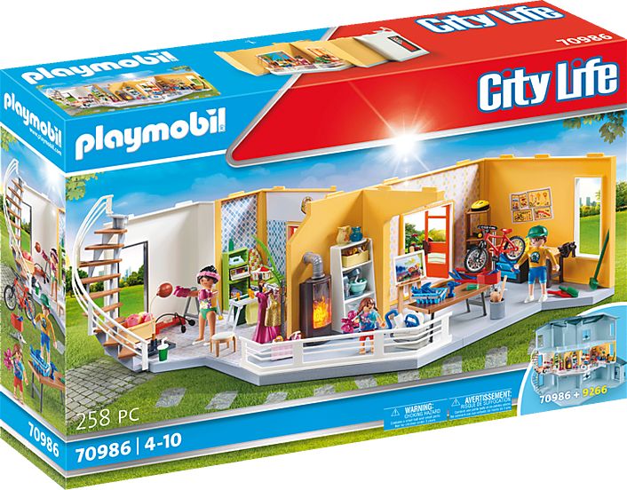 Playmobil Dodatkowe piętro nowoczesnego domu (70986)