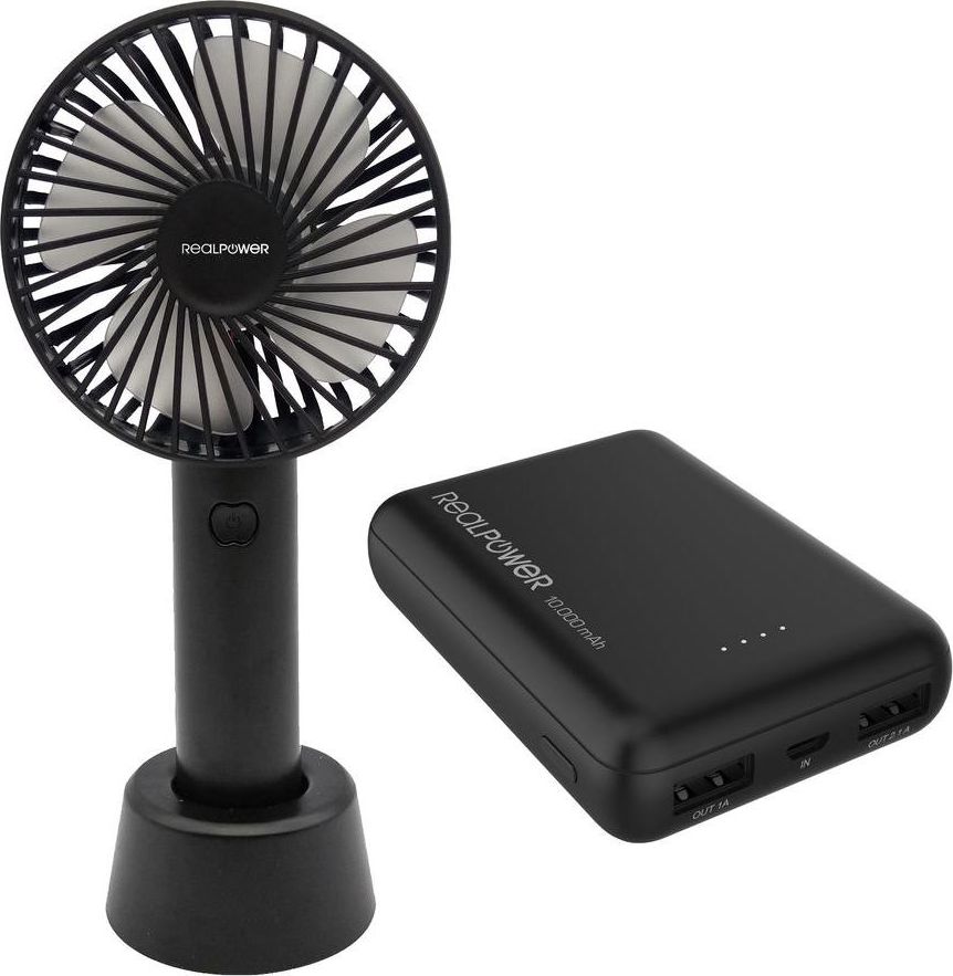 фото Вентилятор портативний Realpower Mobile Fan (375356)