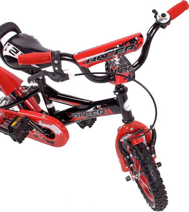 фото Дитячий двоколісний велосипед Vivo Racer 12 Black/Red