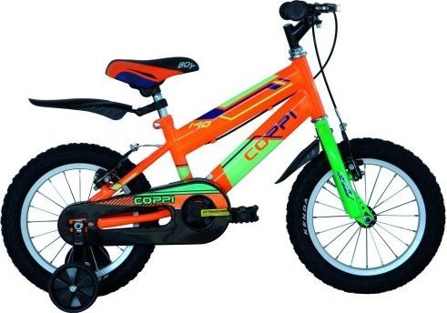 фото Дитячий двоколісний велосипед Coppi Junior Man 14 Orange/Green
