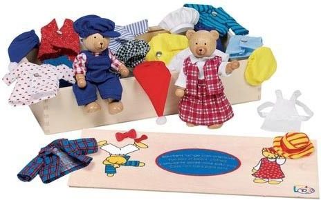 Goki Przebieranka misiów, zabawa w ubieranie postaci (GOKI-51914)