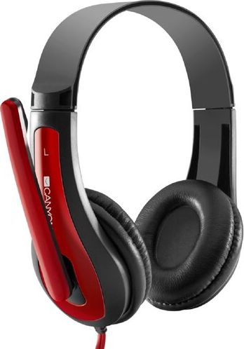 фото Навушники з мікрофоном Canyon CNS-CHSC1BR Black/Red