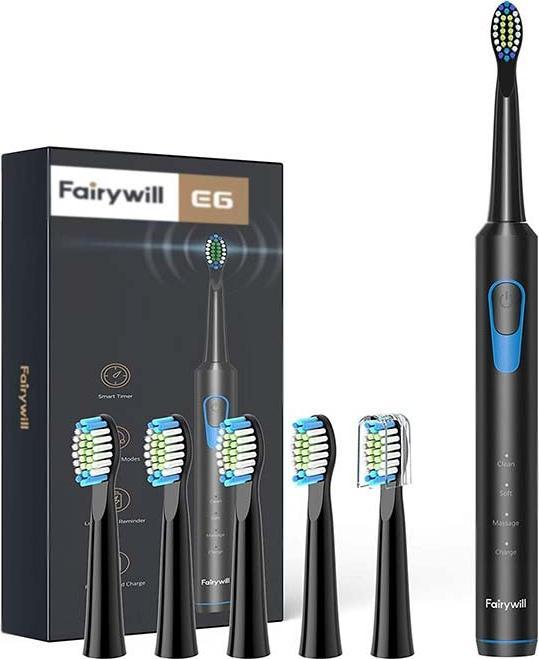 фото Електрична зубна щітка FairyWill FW-E6 Black