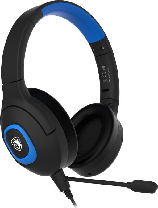 фото Навушники з мікрофоном Sades SA-724 Shaman Blue (SA724BLJ)