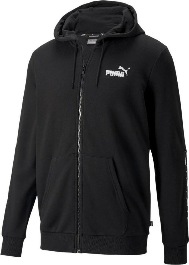 Puma Bluza męska Puma ESS+ Tape Full-Zip Hoodie TR czarna 848768 01 L