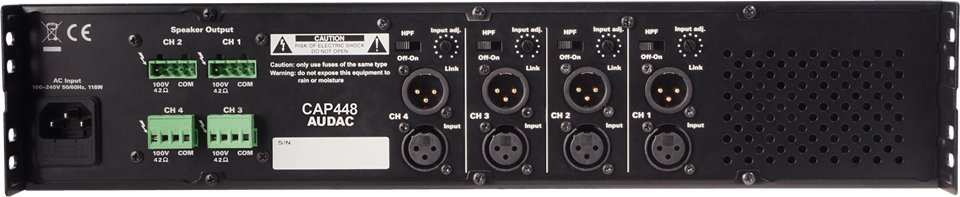 фото Підсилювач потужності Audac CAP448
