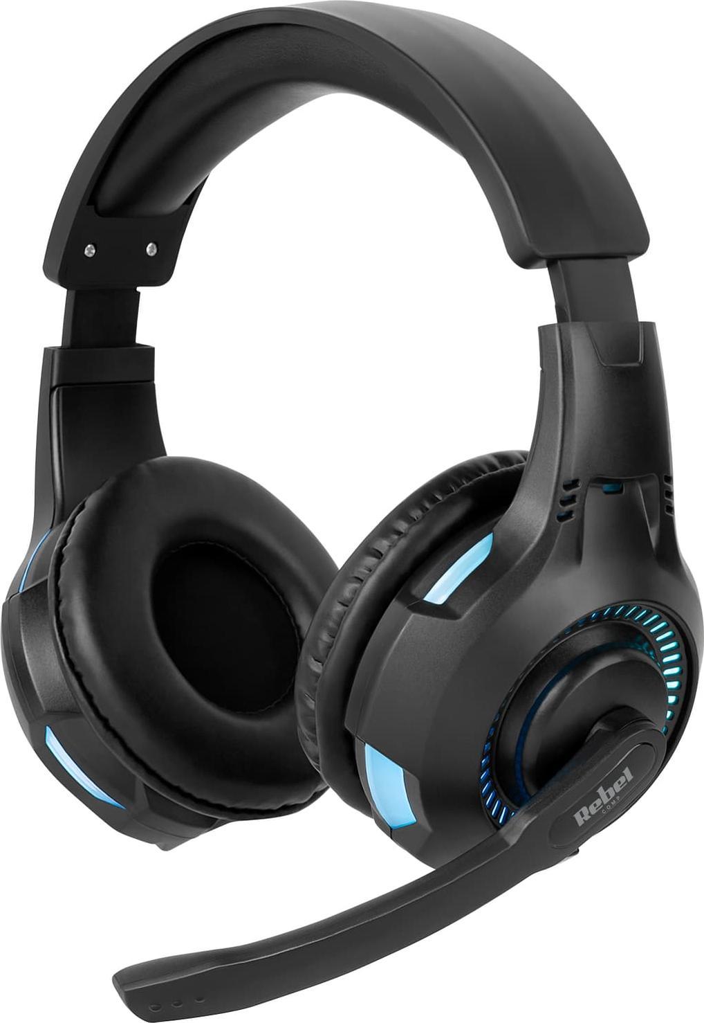 фото Навушники з мікрофоном Rebel GH-20 Black (KOM1081)