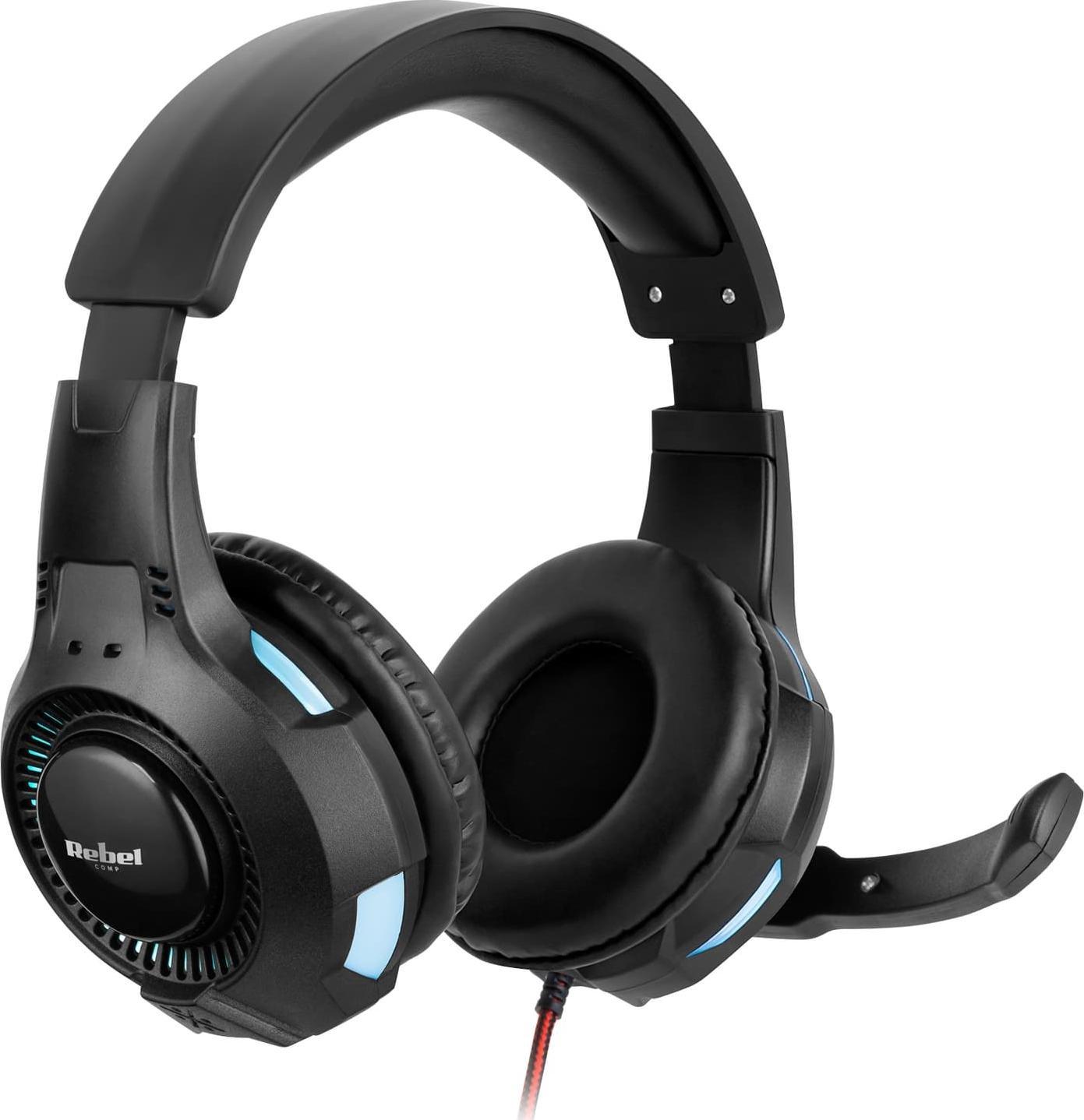 фото Навушники з мікрофоном Rebel GH-20 Black (KOM1081)