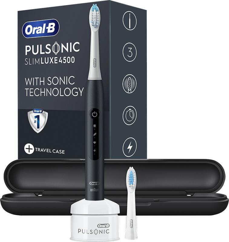фото Електрична зубна щітка Oral-B Pulsonic Slim Luxe 4500 Travel Black