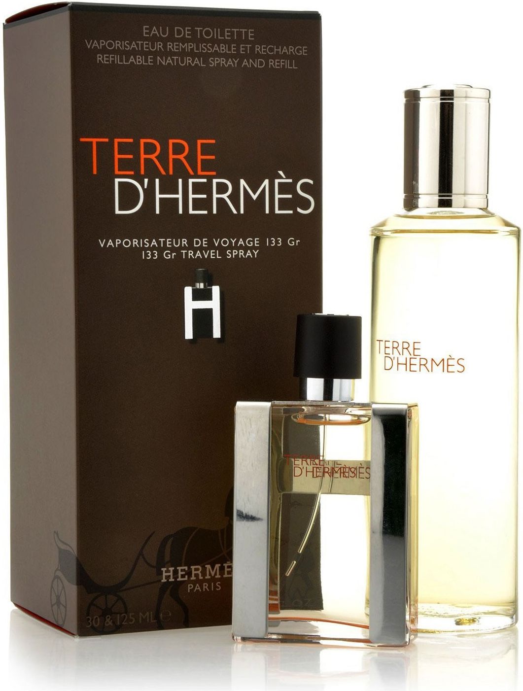 Hermes ZESTAW Hermes Terre D'Hermes EDT spray 30ml + wklad 125ml