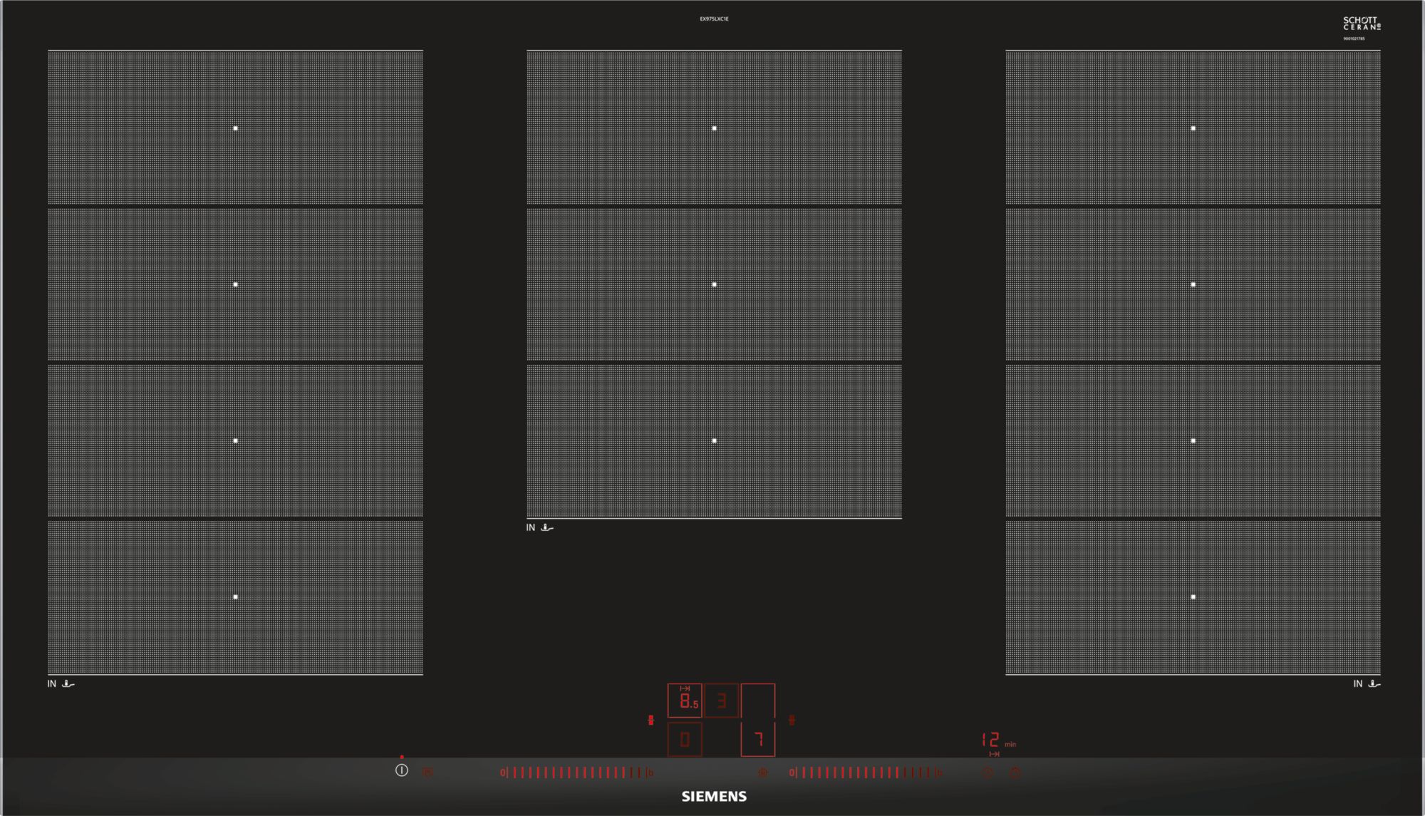 фото Індукційна варильна поверхня Siemens EX975LXC1E