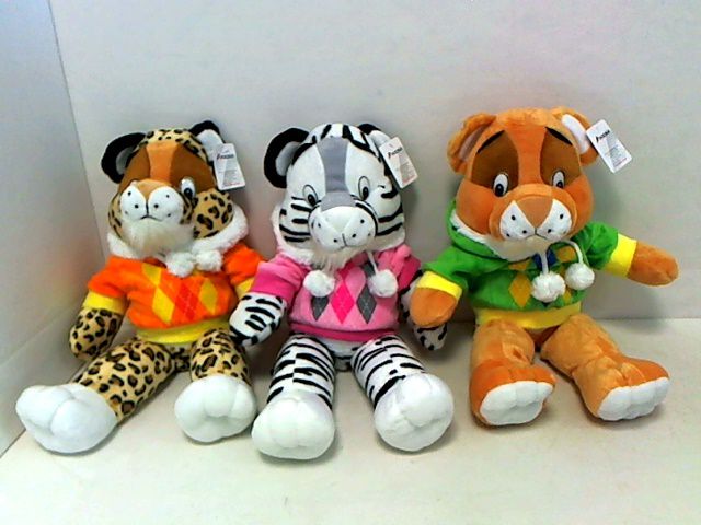 Tulilo Kolorowe safari 3 wzory w ubranku, 30 cm (11/4632)