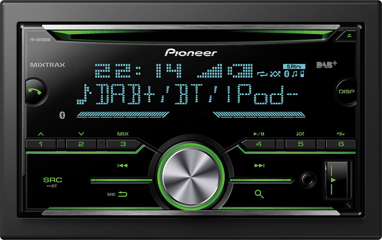 фото Бездискова MP3-магнітола Pioneer FH-X840DAB