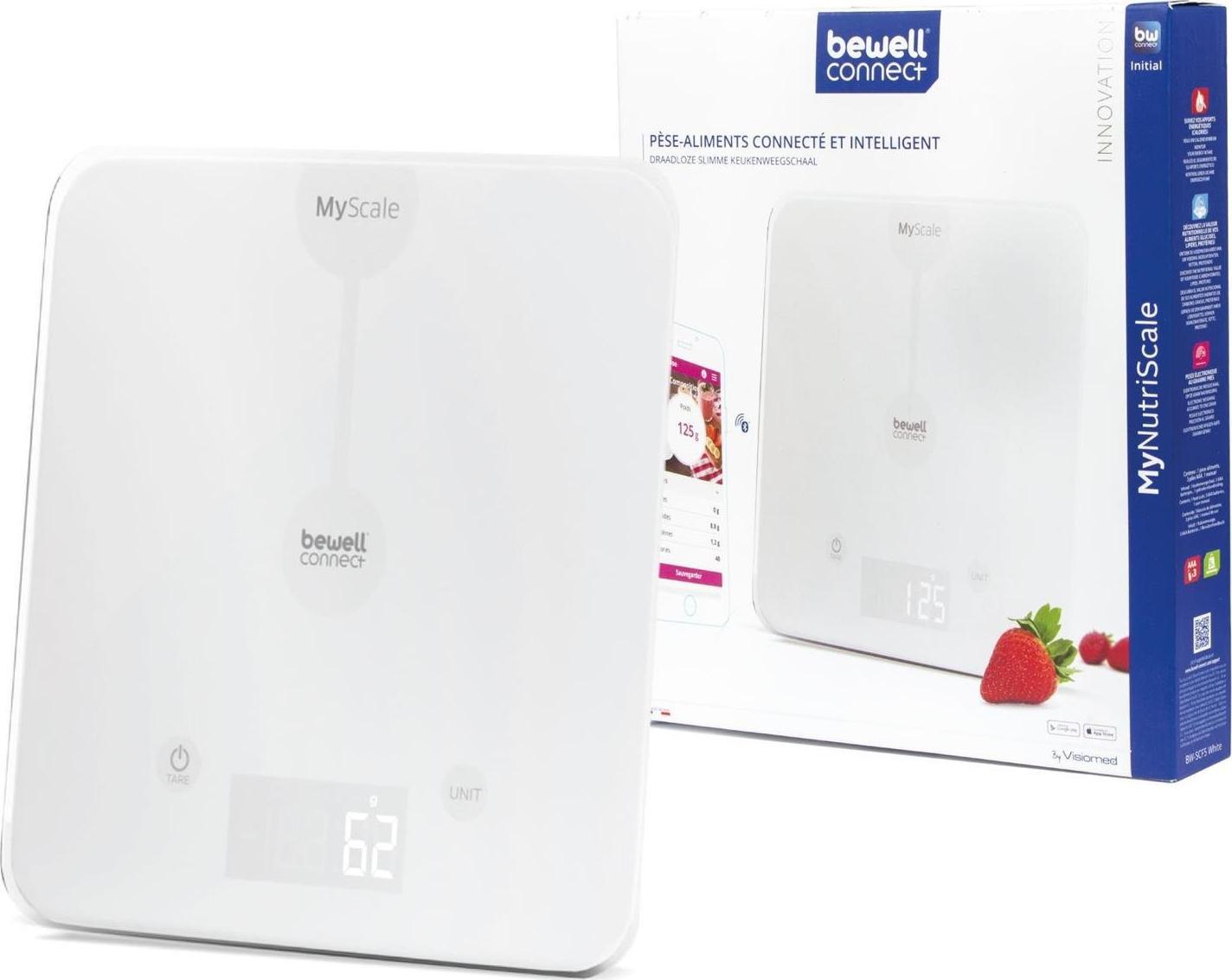 фото Ваги кухонні електронні Visiomed Bewell Connect My Nutri Scale (BW-SCF5)