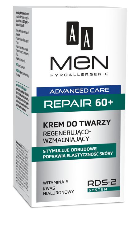 AA AA Men Advanced Care Repair 60+ Krem do twarzy regenerująco-wzmacniający 50ml