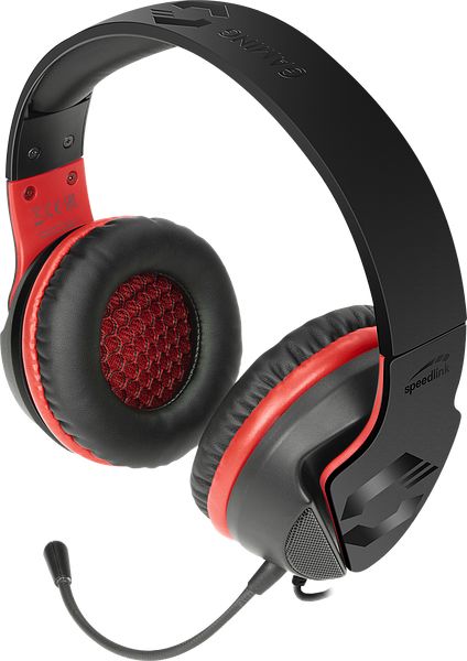 фото Навушники з мікрофоном Speedlink Hadow Red (SL-860010-BK)