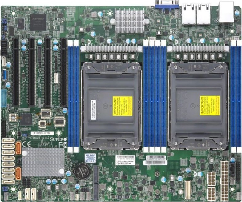 фото Материнська плата серверна Supermicro X12DPL-NT6