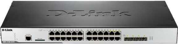 фото Комутатор керований 2 рівня D-Link DWS-3160-24PC
