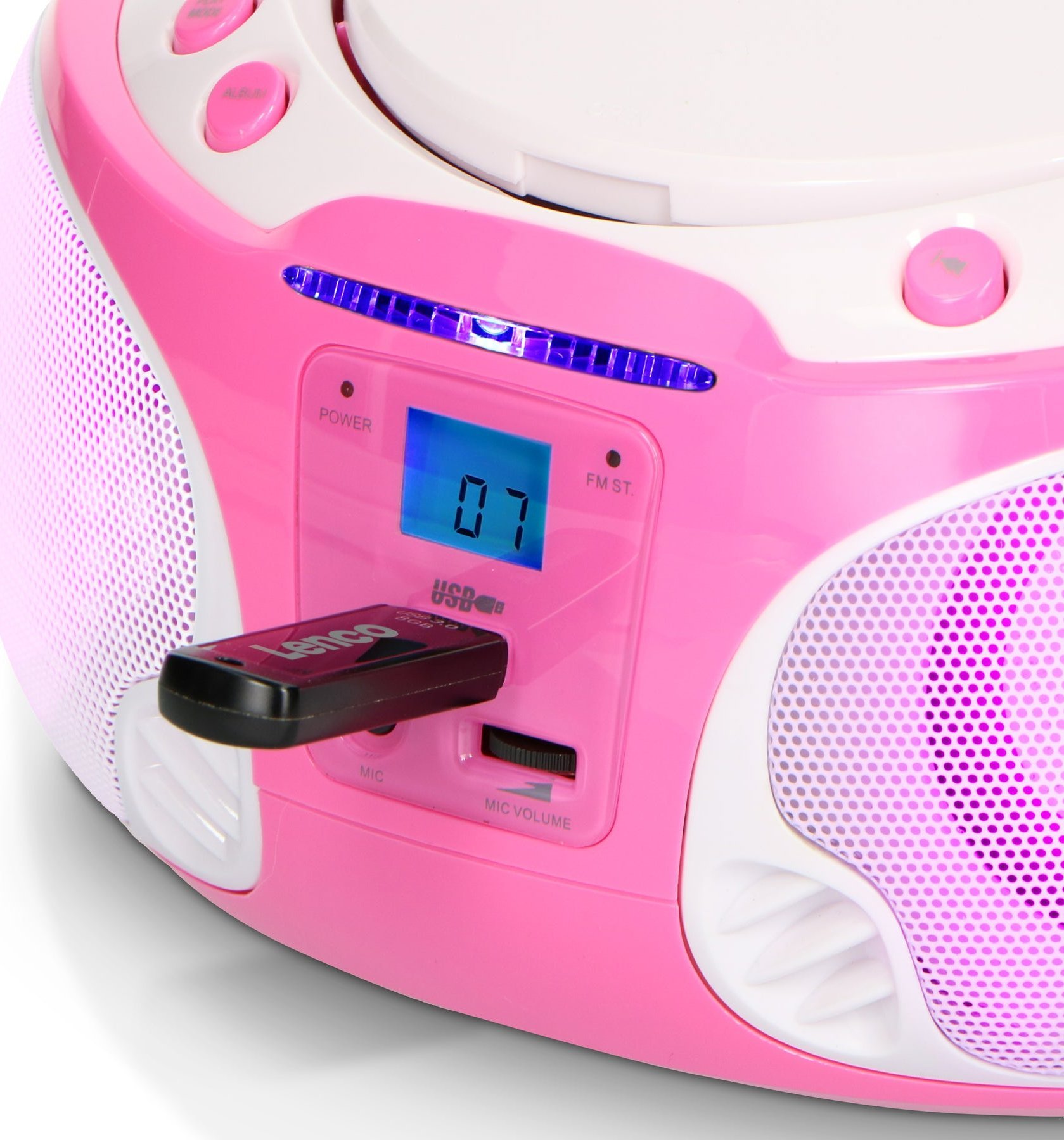 фото Магнитола Lenco SCD-650 pink