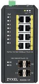 фото Комутатор керований 2-го рівня ZyXEL RGS200-12P