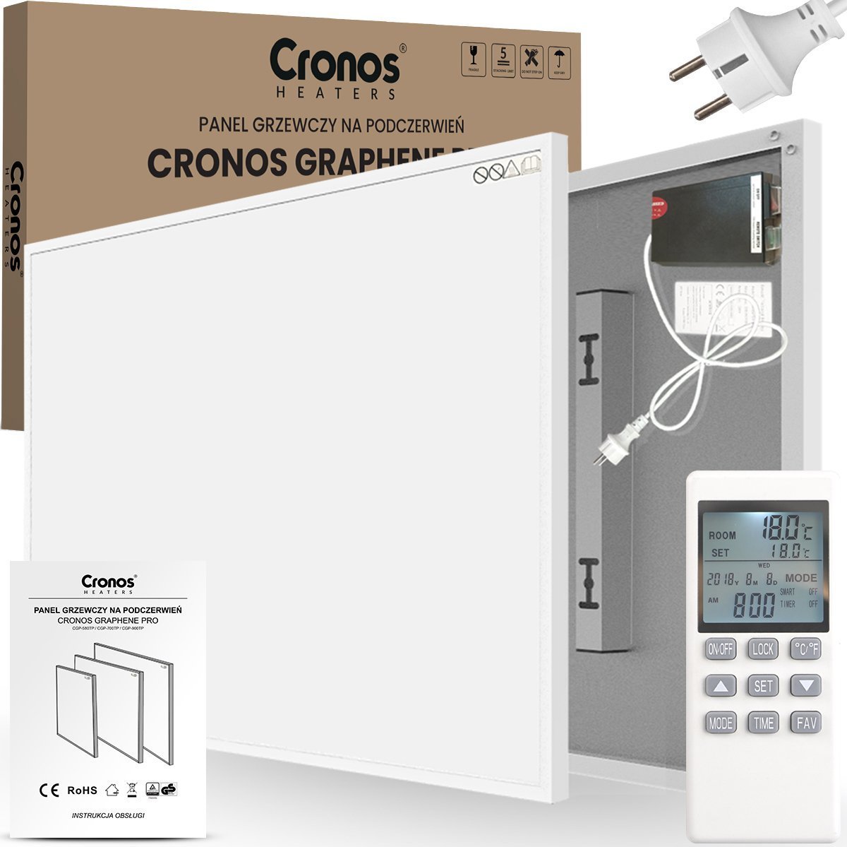 фото Обігрівач Cronos CGP-900TP White