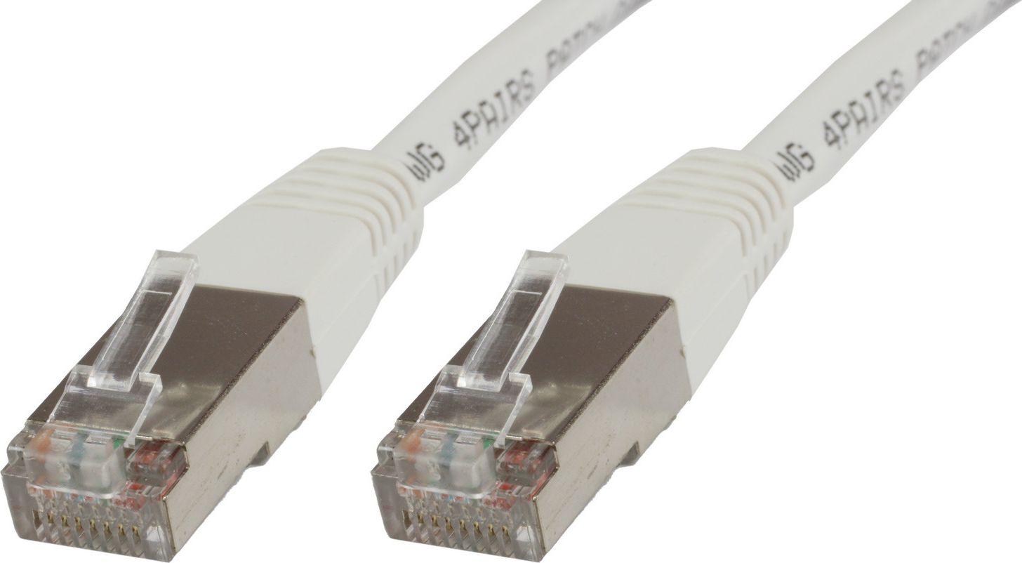 MicroConnect RJ-45/RJ-45 kat.5e F/UTP Biały 15m (B-FTP515W)
