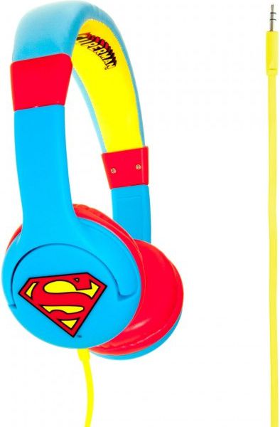 фото Навушники без мікрофону OTL Superman Man of Steel Kids Headphones (DC0262)
