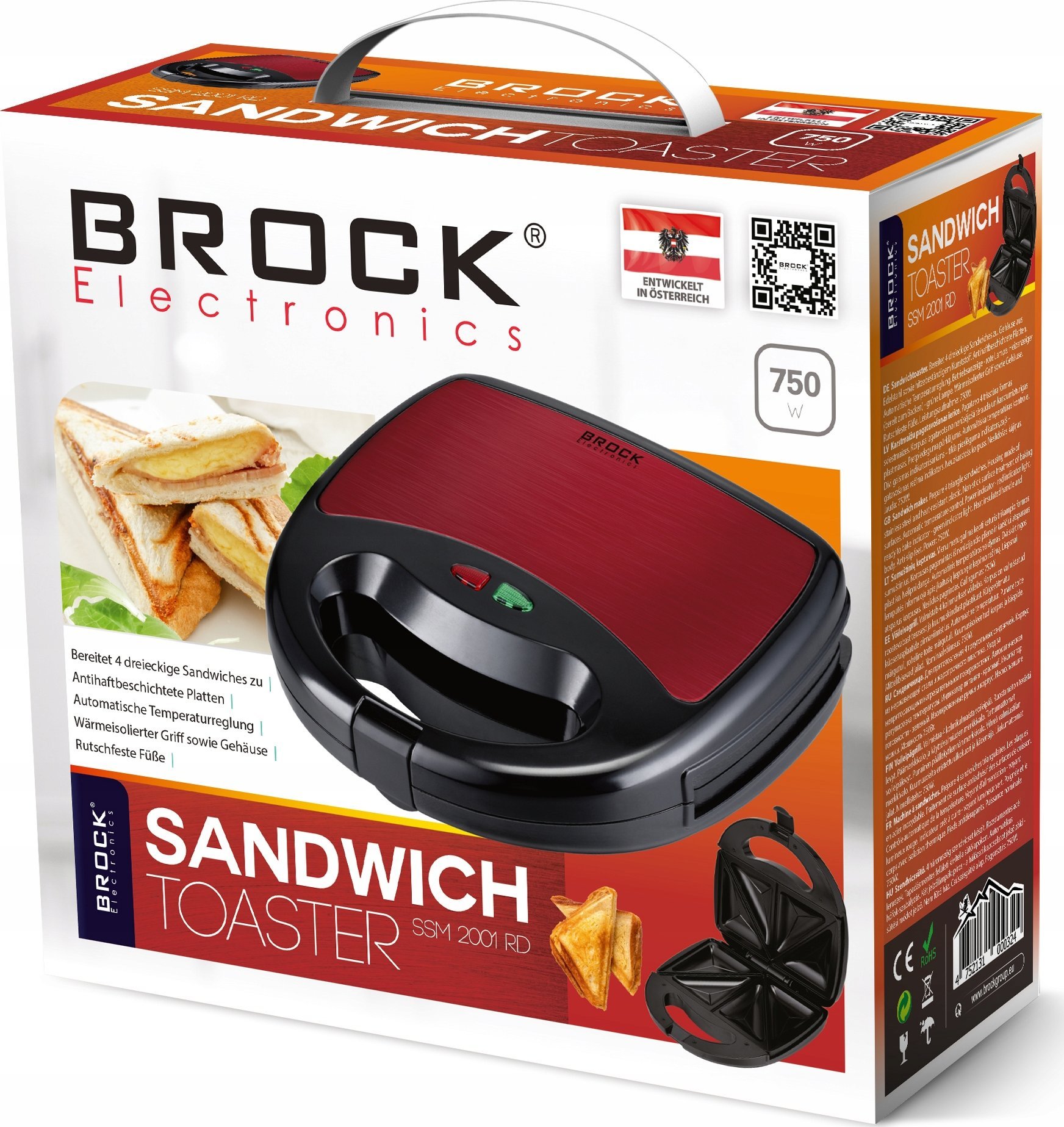 фото Бутербродниця Brock SSM 2001 RD