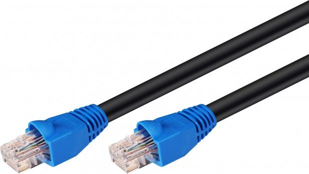 MicroConnect RJ-45/RJ-45 kat.6 U/UTP Czarny 10m (B-UTP610SOUT)