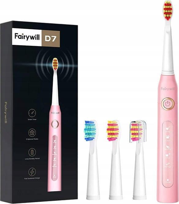 фото Електрична зубна щітка FairyWill FW-507 Pink