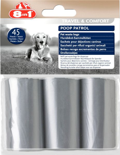 8in1 Woreczki na odchody 8in1 Poop Patrol Pet Waste Bags Refill 3 rolki