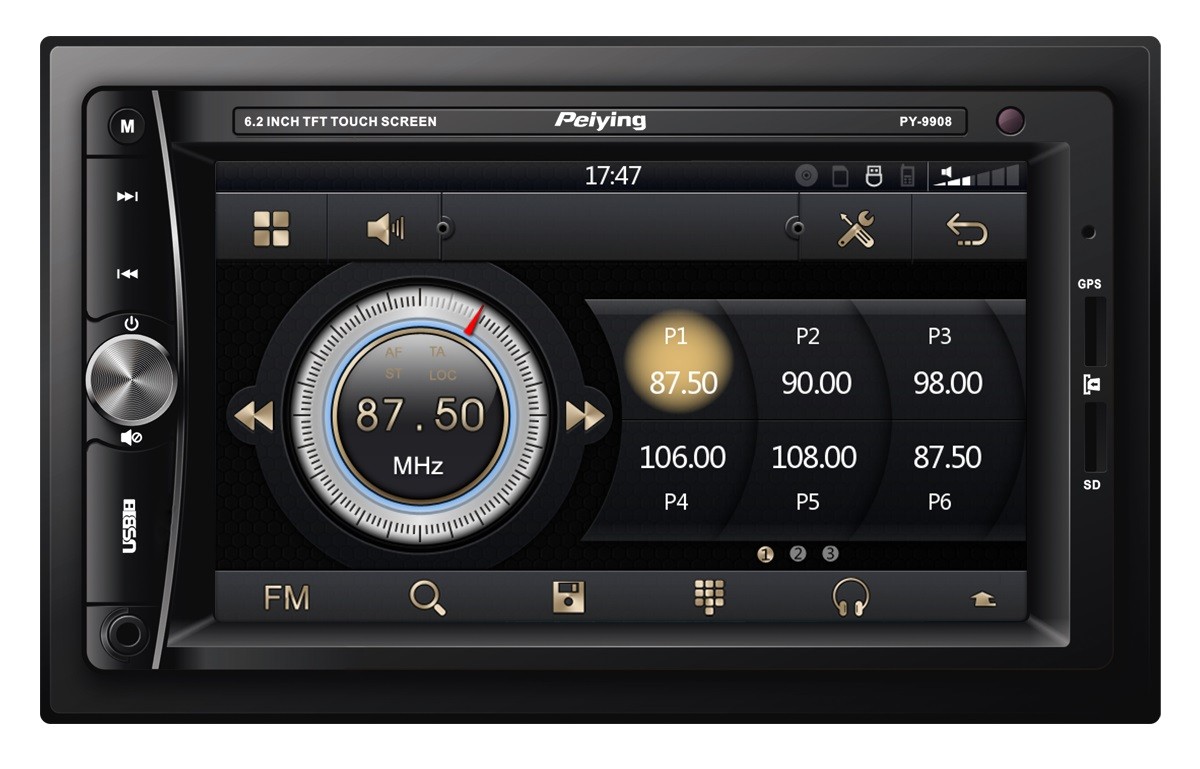 фото Бездискова MP3-магнітола PeiYing PY9908.1