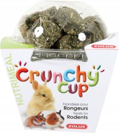 Zolux CRUNCHY CUP BLOCKS przysmaki dla gryzonia lucerna/marchewka 200 g