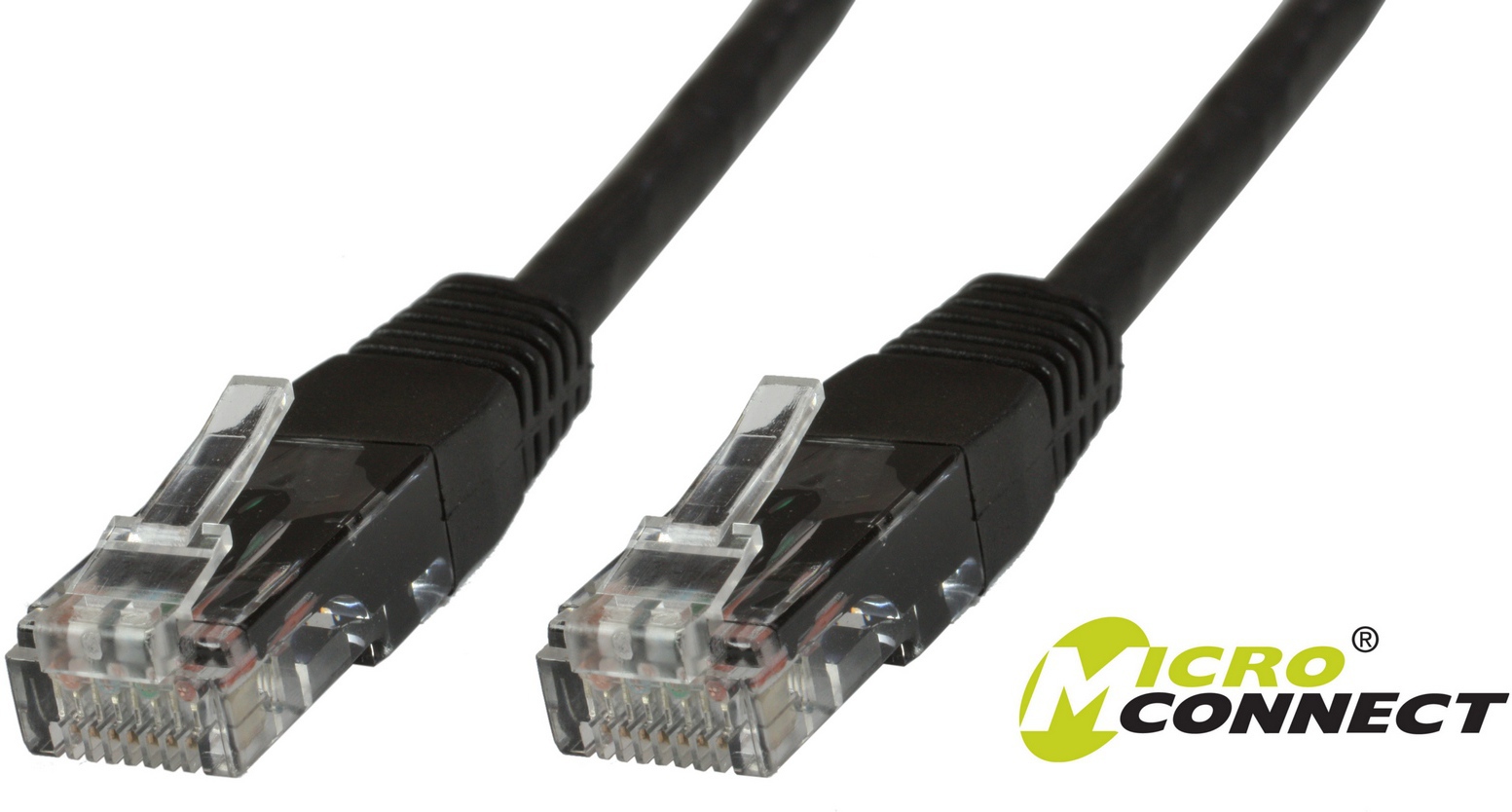 MicroConnect Patchcord U/UTP, CAT6, 0.5m Czarny, 10 sztuk (V-UTP6005SVP)