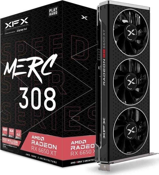 фото Відеокарта XFX Radeon RX 6650 XT Speedster MERC 8GB GDDR6 (RX-665X8TBDY)