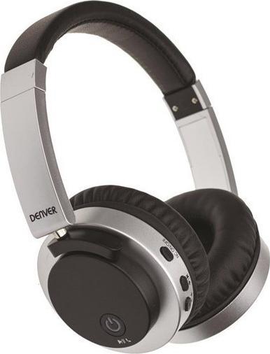 фото Навушники з мікрофоном Denver BTN-206 Silver