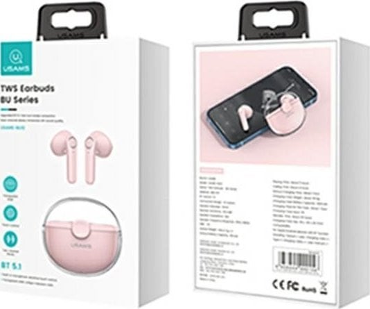 фото Навушники TWS Usams BU Pink (BHUBU04)