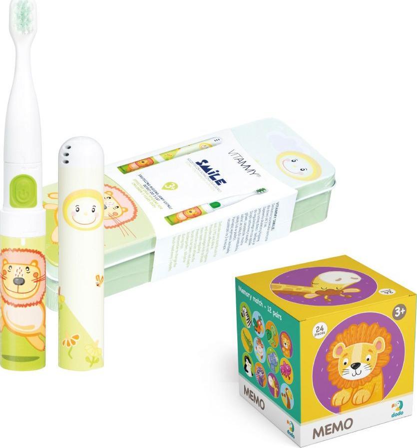 фото Електрична зубна щітка Vitammy Smile MiniMini+ Lion Green