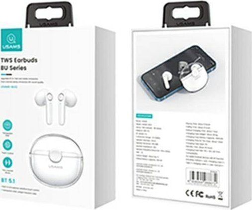 фото Навушники TWS Usams BU White (BHUBU01)