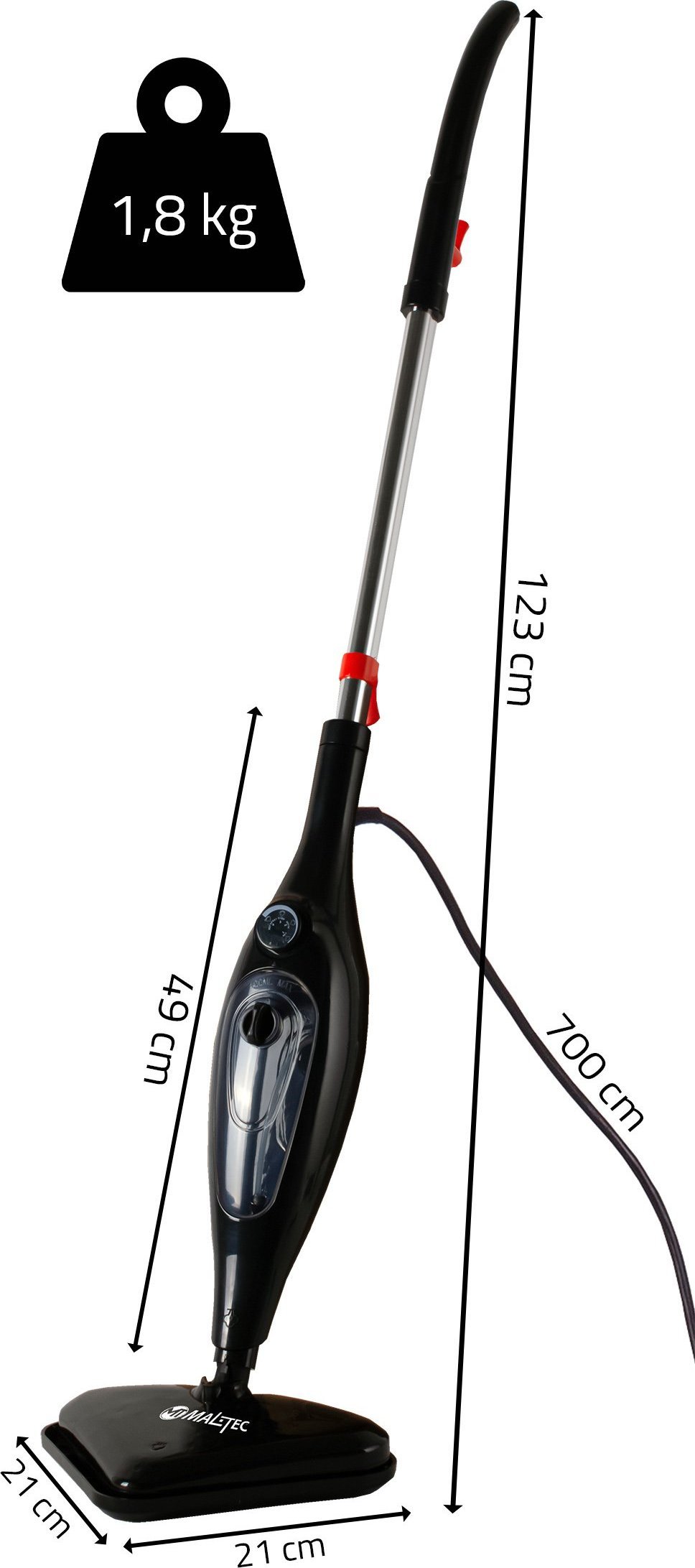 фото Парова швабра Maltec SteamExpert HDS4500W