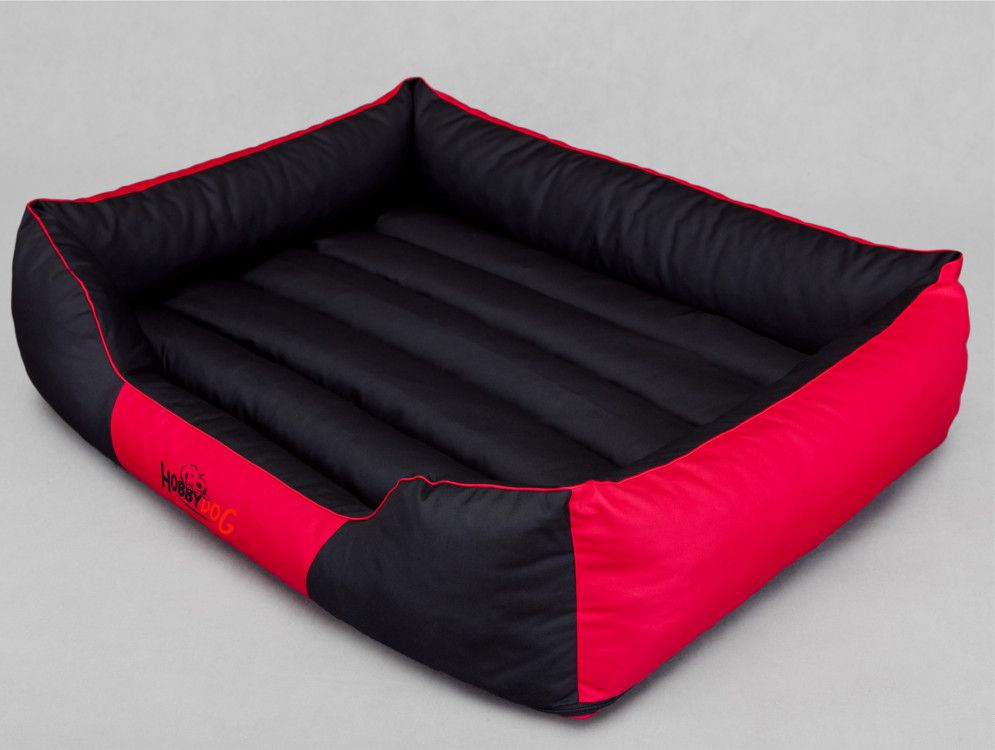 Hobbydog Legowisko Comfort - Czarno-czerwone XXXL