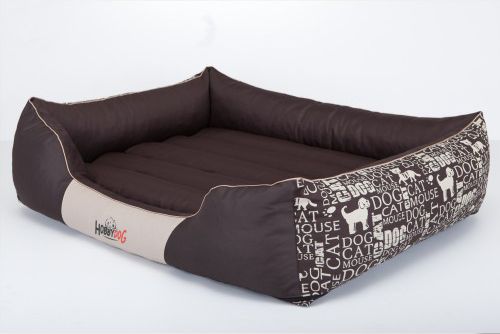 Hobbydog Legowisko Prestige - Brąz w napisy XL
