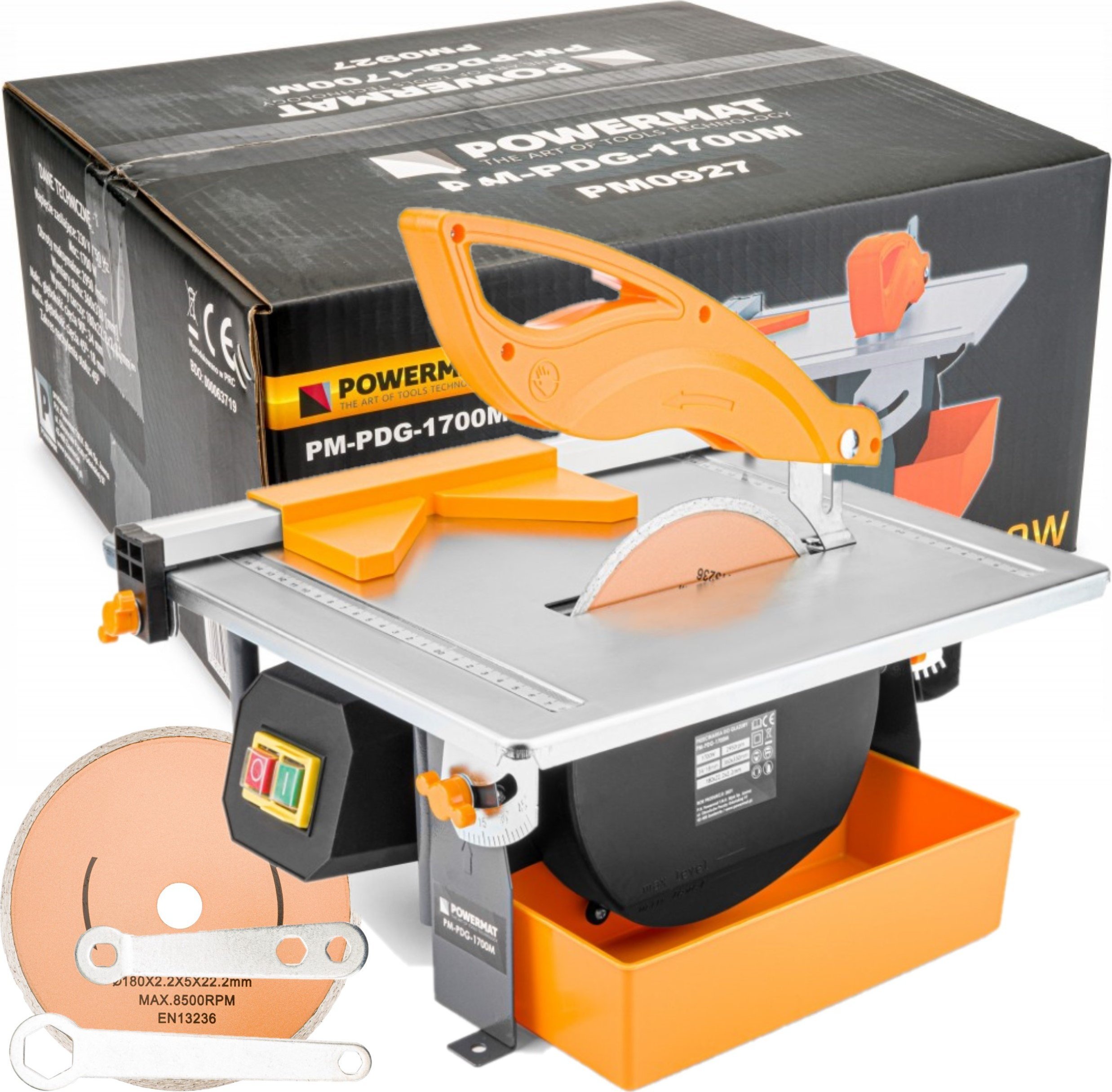 фото Стаціонарний електричний плиткоріз Powermat PM-PDG-1700M