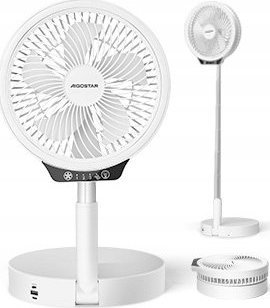 фото Вентилятор кімнатний з функцією LED освітлення