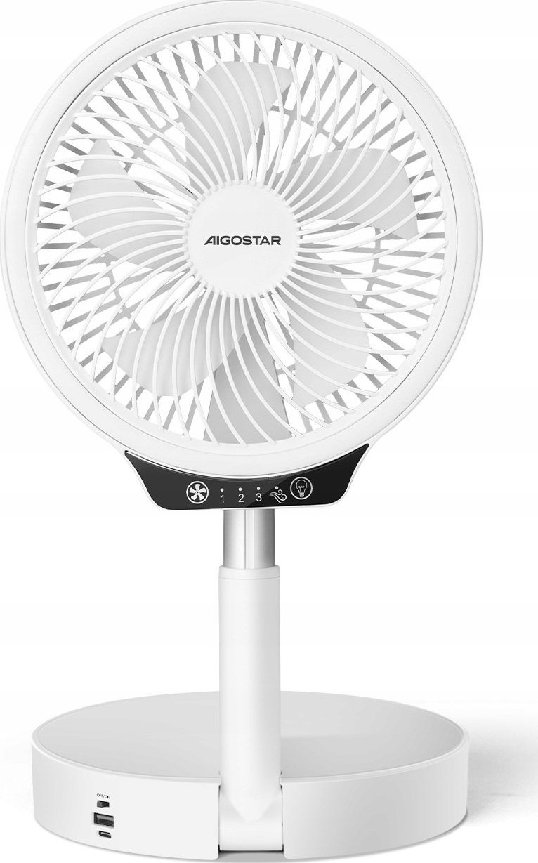 фото Вентилятор кімнатний з функцією LED освітлення