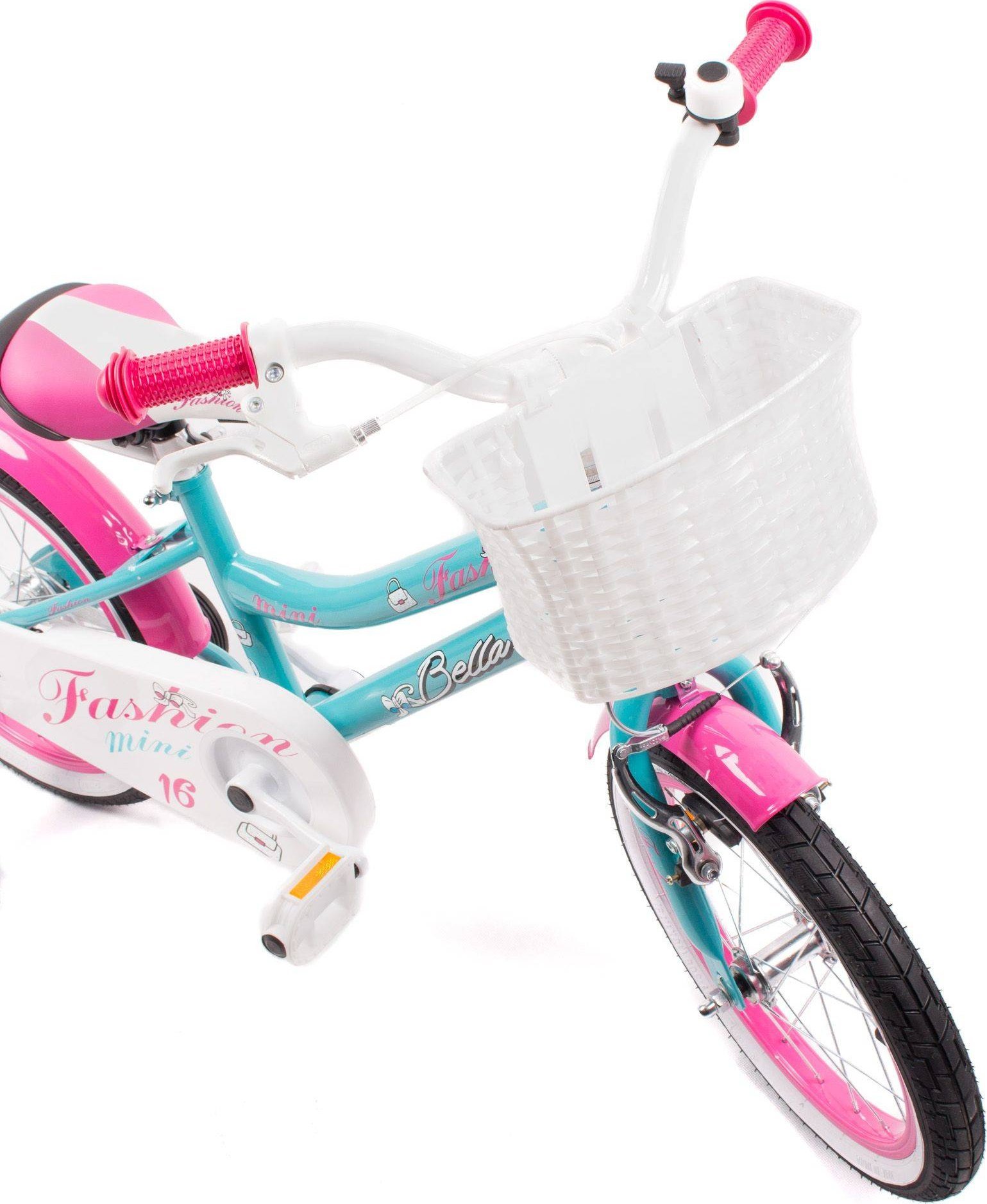 фото Дитячий двоколісний велосипед Verso Bella 16 Turquoise/Pink