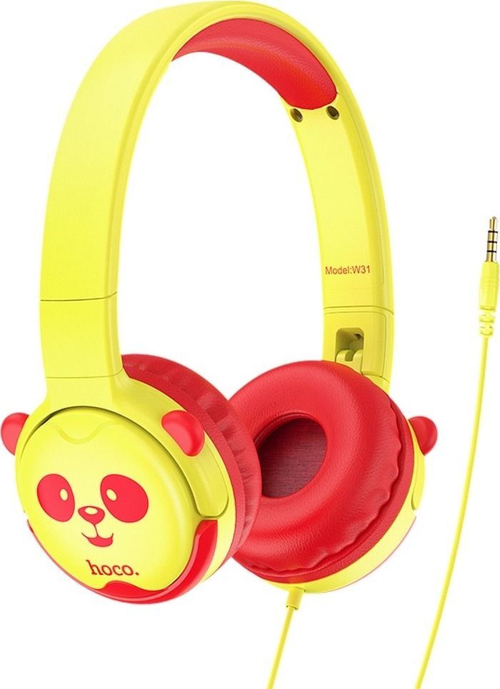 фото Навушники без мікрофону Hoco W31 Yellow