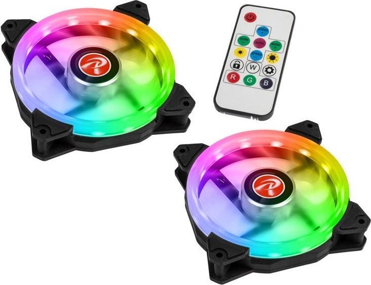 фото Вентилятор Raijintek Iris 12 RBW ADD Black 2-pack (0R40B00111)