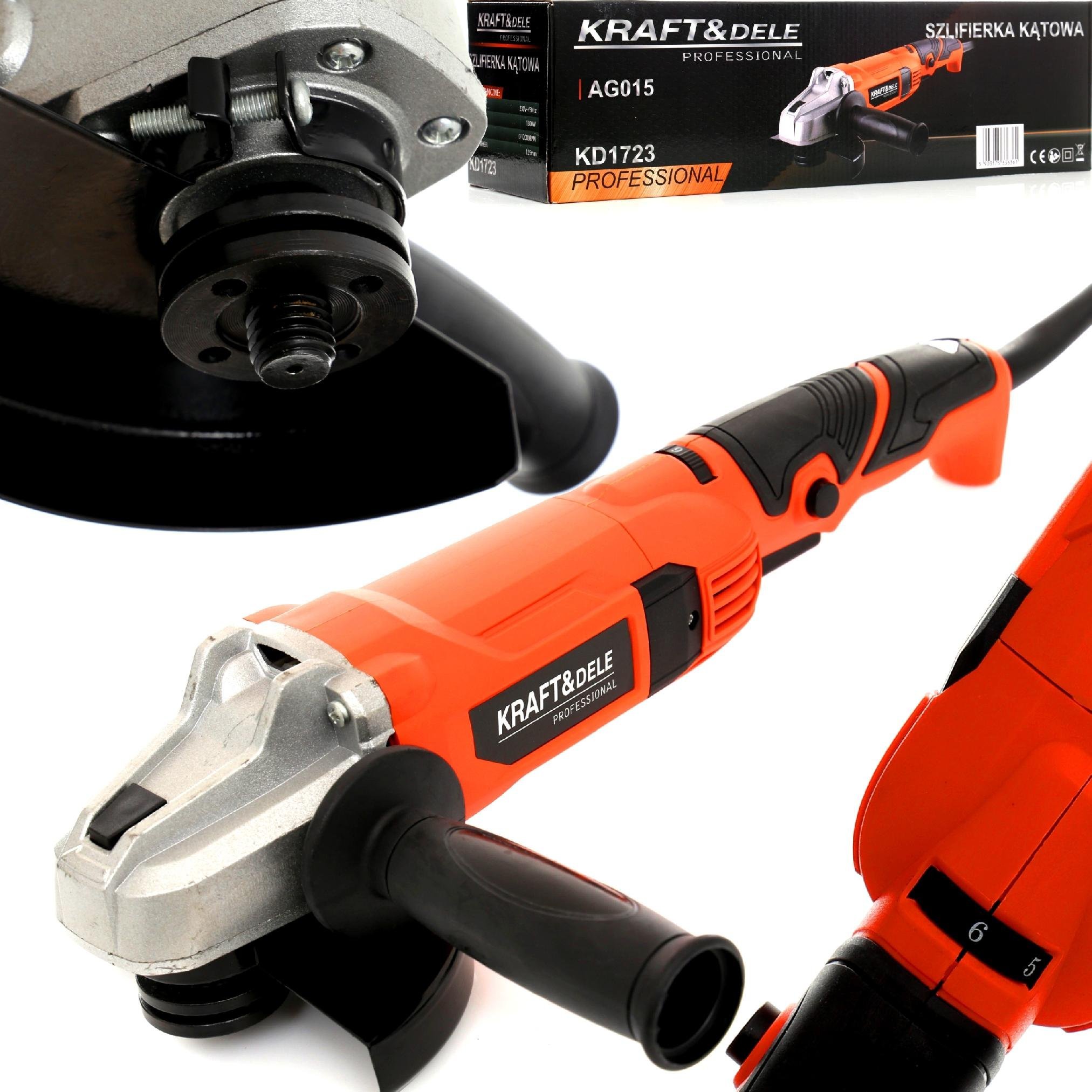 фото Болгарка (кутова шліфувальна) Kraft&Dele KD1723