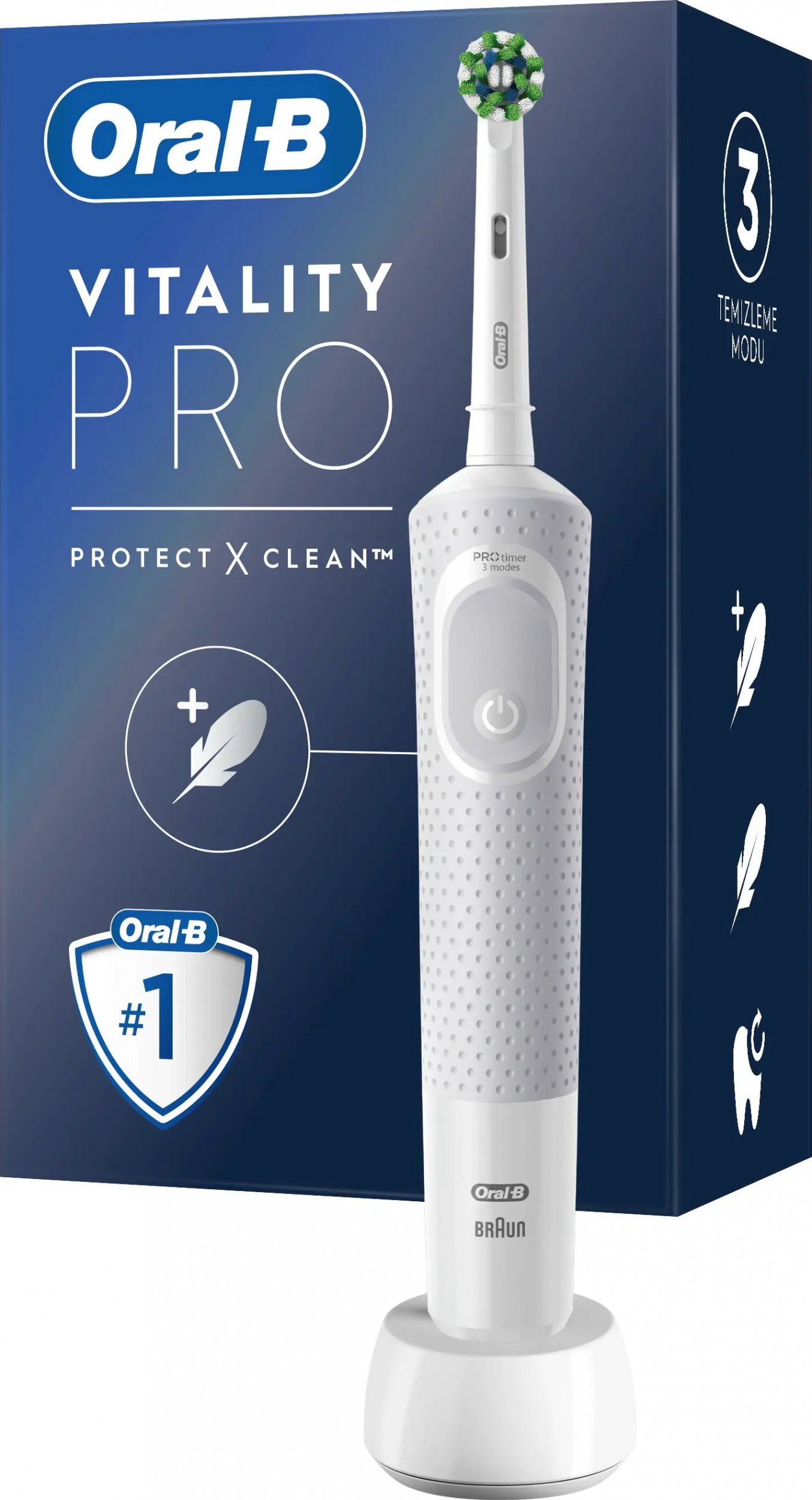фото Електрична зубна щітка Oral-B Vitality Pro D103 White